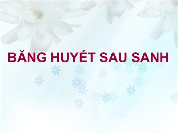 Băng huyết sau sinh: Biến chứng nguy hiểm cho sản phụ 1