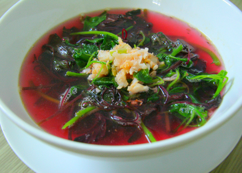 4, Canh tôm rau dền 1