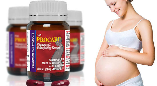 Thuốc procare cung cấp sắt và acid folic cho bà bầu 1
